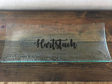 Load image into Gallery viewer, personalized clear glass serving platter