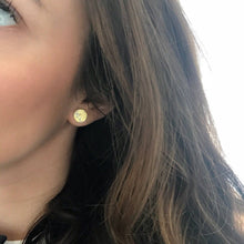 Load image into Gallery viewer, colorful metallic stud earrings