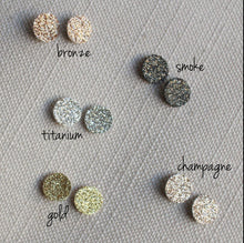 Load image into Gallery viewer, glitter stud earrings