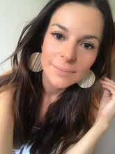 Load image into Gallery viewer, copper, gold and silver earrings