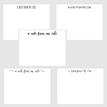 Load image into Gallery viewer, 10pk personalized teacher stationery - notecard