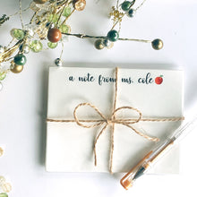 Load image into Gallery viewer, 10pk personalized teacher stationery - notecard