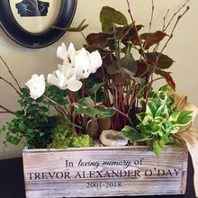 Load image into Gallery viewer, personalized rustic planters or centerpieces
